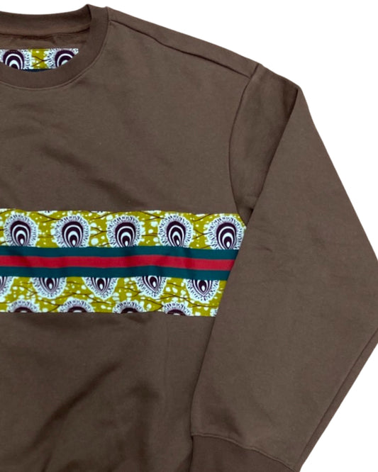 Nobo Brown Crew Sweatshirt